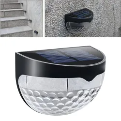 Udendørs væglampe - solcellelampe - vandtæt - 6 LED
