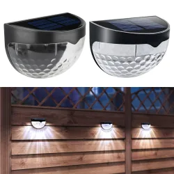 Vägglampa utomhus - solcellslampa - vattentät - 6 LED