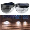 Udendørs væglampe - solcellelampe - vandtæt - 6 LED