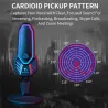 RGB gaming condenser microphone - cardioid - with stand - USBMicrophones