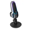RGB pelikondensaattorimikrofoni - kardioidi - telineellä - USB
