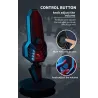 Microphone à condensateur de jeu RVB - cardioïde - avec pied - USB