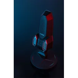 Microphone à condensateur de jeu RVB - cardioïde - avec pied - USB