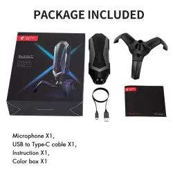 YANMAI T1 Mecha - microphone de jeu à condensateur - cardioïde - RVB - USB