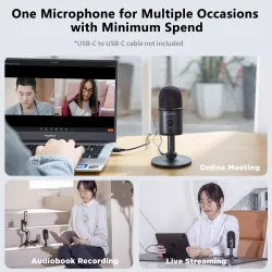 BOYA BY-CM3 - Microphone à condensateur USB - avec enregistrement