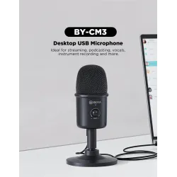 BOYA BY-CM3 - USB kondensatormikrofon - med opptak