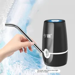 Mini elektrisk vannflaskedispenser - vanntrykkkran - touch-tone - trådløs - USB