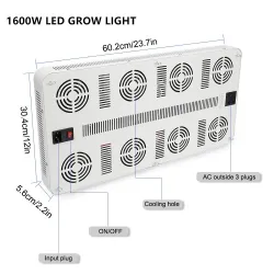 LED plant grow light - full spectrum - 300W - 1600WGrow Lights