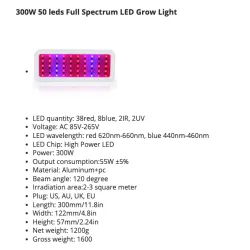 LED plant grow light - full spectrum - 300W - 1600WGrow Lights