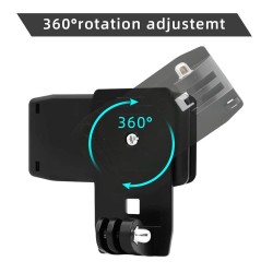 Clip de montage rapide - rotatif à 360 degrés - pour caméras GoPro