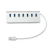 Aluminium splitter - USB 3.0 - 7 poorts USB - HUBHubs