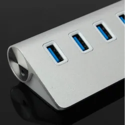Aluminiumsdeler - USB 3.0 - 7 porter USB - HUB