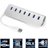 Aluminiumsdeler - USB 3.0 - 7 porter USB - HUB