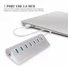 Aluminiumsdeler - USB 3.0 - 7 porter USB - HUB