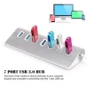 Répartiteur aluminium - USB 3.0 - USB 7 ports - HUB