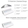 Aluminiumsdeler - USB 3.0 - 7 porter USB - HUB