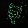 Estrelas que brilham no escuro - adesivos de parede / teto - 3cm - 50 peças