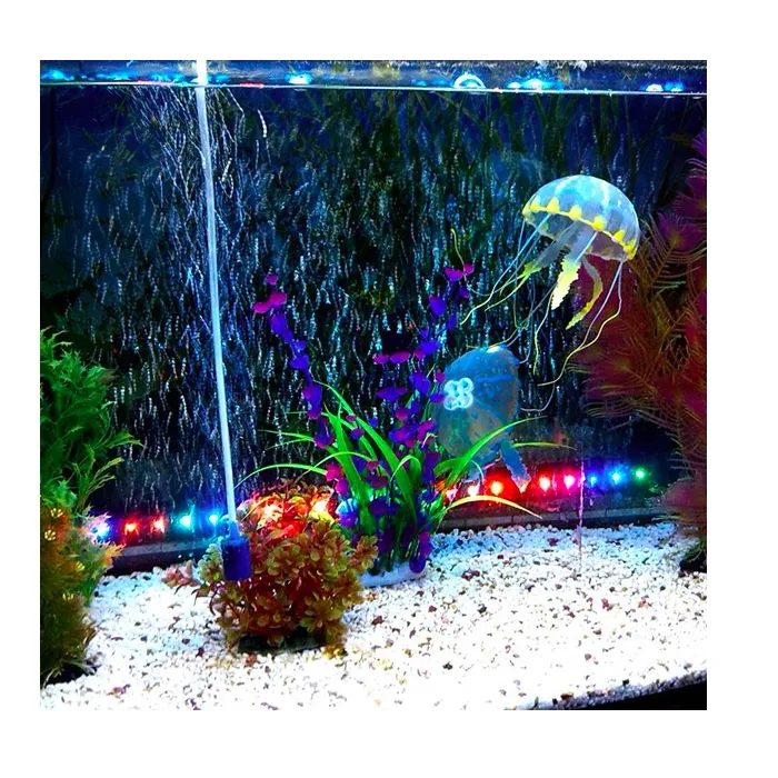 Méduse en silicone - décoration aquarium
