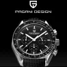 PAGANI DESIGN - rustfritt stål Quartz-klokke - vanntett - svart
