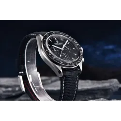 PAGANI DESIGN - rustfritt stål Quartz-klokke - vanntett - svart