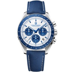 RelojesPAGANI DESIGN - Reloj de cuarzo de acero inoxidable - resistente al agua - azul