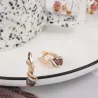 Luxurious rose gold earrings - colorful zircon / crystalsEarrings