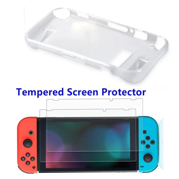 Nintendo SwitchFunda protectora - con 2 protectores de pantalla - para Nintendo Switch Joycon Console