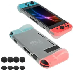 Custodia cover protettiva - con impugnature - per Nintendo Switch Joycon Console