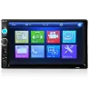 Bluetooth bilradio - DIN 2 - 7'' tommer LCD touchskærm - MP3-MP5 afspiller - USB - MirrorLink