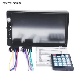 Bluetooth autoradio - DIN 2 - 7'' Inch LCD touchscreen - MP3-MP5 speler - USB - MirrorLinkDin 2