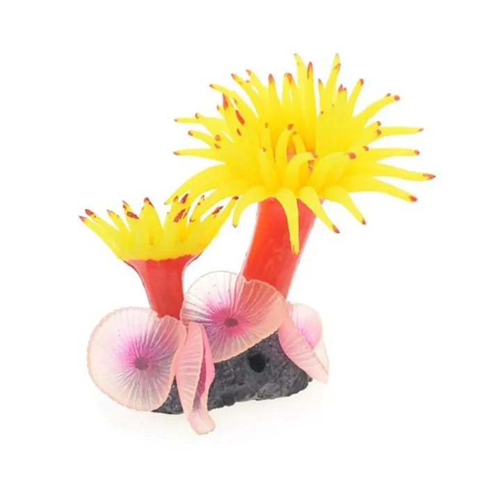 Silikonkorallplante - akvariedekorasjon