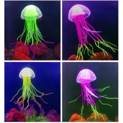 Água-viva de silicone luminosa - decoração de aquário