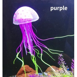 Méduse lumineuse en silicone - décoration aquarium