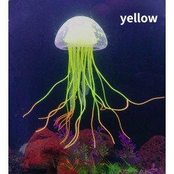 Água-viva de silicone luminosa - decoração de aquário