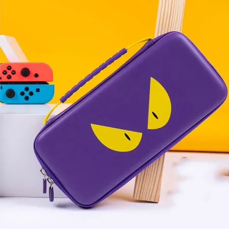 Hård skyddande förvaringsväska - för Nintendo Switch / Nintendo Switch Lite - lila djävul