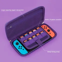 Hård beskyttende opbevaringstaske - til Nintendo Switch / Nintendo Switch Lite - lilla djævel