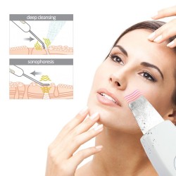 Limpador facial ultrassônico - massageador - peeling - lifting
