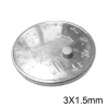 N52 - magnes neodymowy - mocny krążek - 3 * 1.5mm - 20 sztukN52