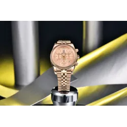 BENYAR - elegant Quartz ur - kronograf - vandtæt - rustfrit stål - guld