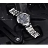BENYAR - montre mécanique automatique - design évidé - acier inoxydable - bleu