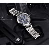 RelojesBENYAR - reloj mecánico automático - diseño hueco - acero inoxidable - azul