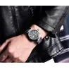 BENYAR - montre mécanique automatique - design évidé - acier inoxydable - blanc