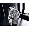 BENYAR - montre mécanique automatique - design évidé - acier inoxydable - noir