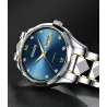 HAIQIN - mechanical automatic watch - stainless steel - gold / blueWatches