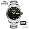 HAIQIN - mechanisch automatisch horloge - edelstaal - goud/zwartHorloges