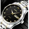 HAIQIN - mechanical automatic watch - stainless steel - gold / blackWatches