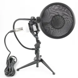BM8000 - bedrade opnamecondensator - microfoon - shockmount - standaard - 3,5 mm plugMicrofonen