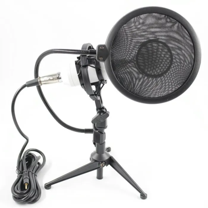 BM8000 - bedrade opnamecondensator - microfoon - shockmount - standaard - 3,5 mm plugMicrofonen