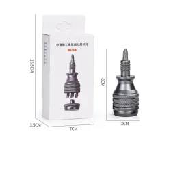 7 in 1 - mini titanium screwdriver - magnetic - S2 alloy steel drill bitScrewdrivers