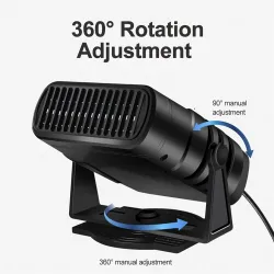 4 i 1 bilvarmer - køle- / varmeblæser - tørretumbler / affugter / defroster - 120W